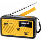 Kaito KA336 Emergency AM FM NOAA Weather Alert Radio with Solar and Crank