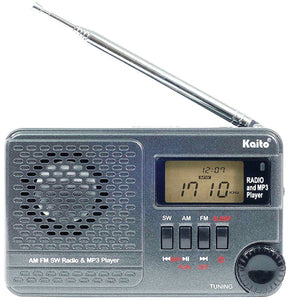 Kaito KA345 Pocket Digital DSP AM FM Shortwave Clock Radio and MP3 Player