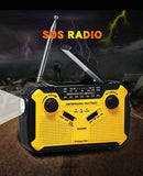 Kaito KA369 AM FM Weather Emergency Radio with Flashlight Solar Crank and SOS Siren