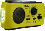 Kaito KA332W Portable Hand Crank Solar AM/FM NOAA Weather Radio Yellow