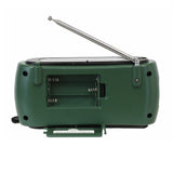 Kaito KA332W Portable Hand Crank Solar AM/FM NOAA Weather Radio Green