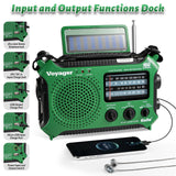 Kaito KA500 AM FM Shortwave Dynamo Solar Crank Emergency Weather Radio Green