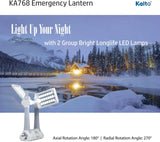 Kaito KA768 Multi-Functional Twin-Panel Rechargeable & Portable Solar LED Lantern