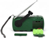 Kaito V1 Voyager Solar/Dynamo AM/FM/SW Emergency Radio with Cell Phone Charger and 3-LED Flashlight, Green