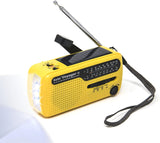 Kaito V2 Best NOAA and SW Portable Solar/Hand Crank AM/FM, Shortwave & NOAA Weather Emergency Radio with USB Cell Phone Charger & LED Flashlight, Yellow