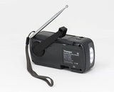 Kaito V1 Voyager Solar/Dynamo AM/FM/SW Emergency Radio with Cell Phone Charger and 3-LED Flashlight, Iron Gray