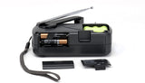 Kaito V1 Voyager Solar/Dynamo AM/FM/SW Emergency Radio with Cell Phone Charger and 3-LED Flashlight, Iron Gray