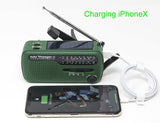 Kaito V2 Best NOAA and SW Portable Solar/Hand Crank AM/FM, Shortwave & NOAA Weather Emergency Radio with USB Cell Phone Charger & LED Flashlight, Green