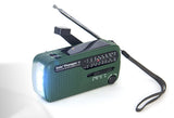 Kaito V2 Best NOAA and SW Portable Solar/Hand Crank AM/FM, Shortwave & NOAA Weather Emergency Radio with USB Cell Phone Charger & LED Flashlight, Green