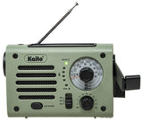 Kaito KA380 Solar Crank AM FM Emergency Weather Radio with Flashlight