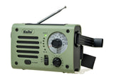 Kaito KA380 Solar Crank AM FM Emergency Weather Radio with Flashlight